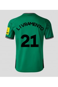 Newcastle United Tino Livramento #21 Jalkapallovaatteet Vieraspaita 2023-24 Lyhythihainen